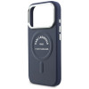 Karl Lagerfeld Embossed Open Ring RSG Logo MagSafe suojakuori Apple iPhone 18 Pro Max / 17 Pro Max -puhelimelle, sininen (KF003292-0)