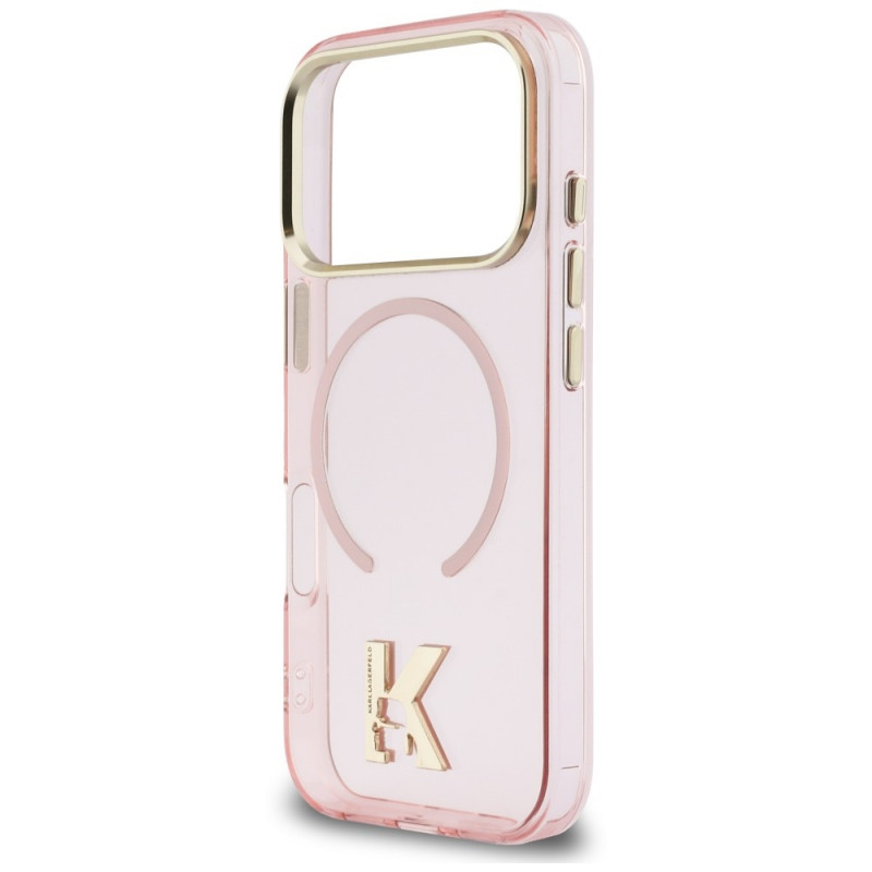 Karl Lagerfeld IML K Head -suojakuori KF003412 Apple iPhone 18 Pro Max / 17 Pro Max -puhelimille, vaaleanpunainen
