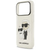 Karl Lagerfeld IML NFT Glitter Karl&Choupette -kuori KF003400 Apple iPhone 18 Pro Max / 17 Pro Max -puhelimille, läpinäkyvä
