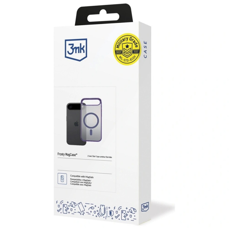 3MK Frosty MagCase Apple iPhone Air -suojakuori, violetti