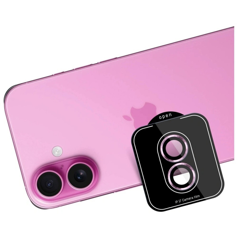 3MK Lens Protection Pro kameran linssin karkaistu lasi Apple iPhone 17 -puhelimelle, violetti