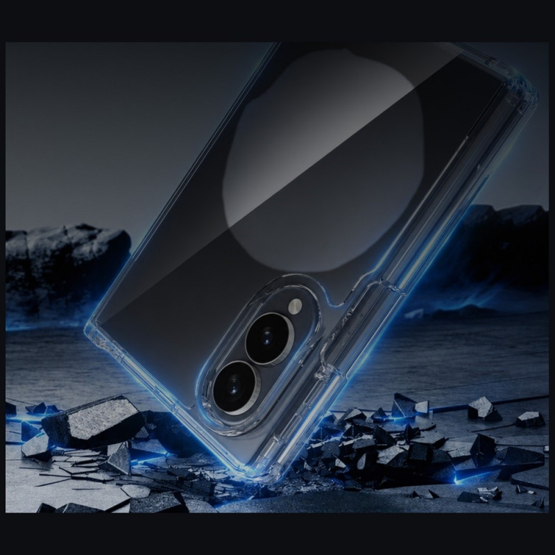 3MK Armor Case Samsung Galaxy Z Fold 8 Wide suojakuori, läpinäkyvä