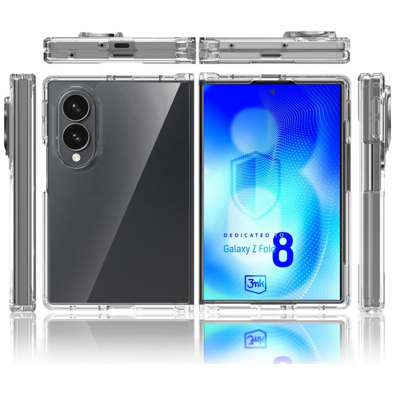 3MK Armor Case Samsung Galaxy Z Fold 8 Wide suojakuori, läpinäkyvä