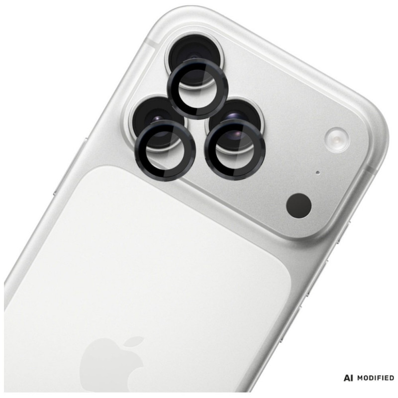 3MK Lens Protection Pro Apple iPhone 18 Pro / 18 Pro Max kameran linssin suoja, karkaistu lasi, musta