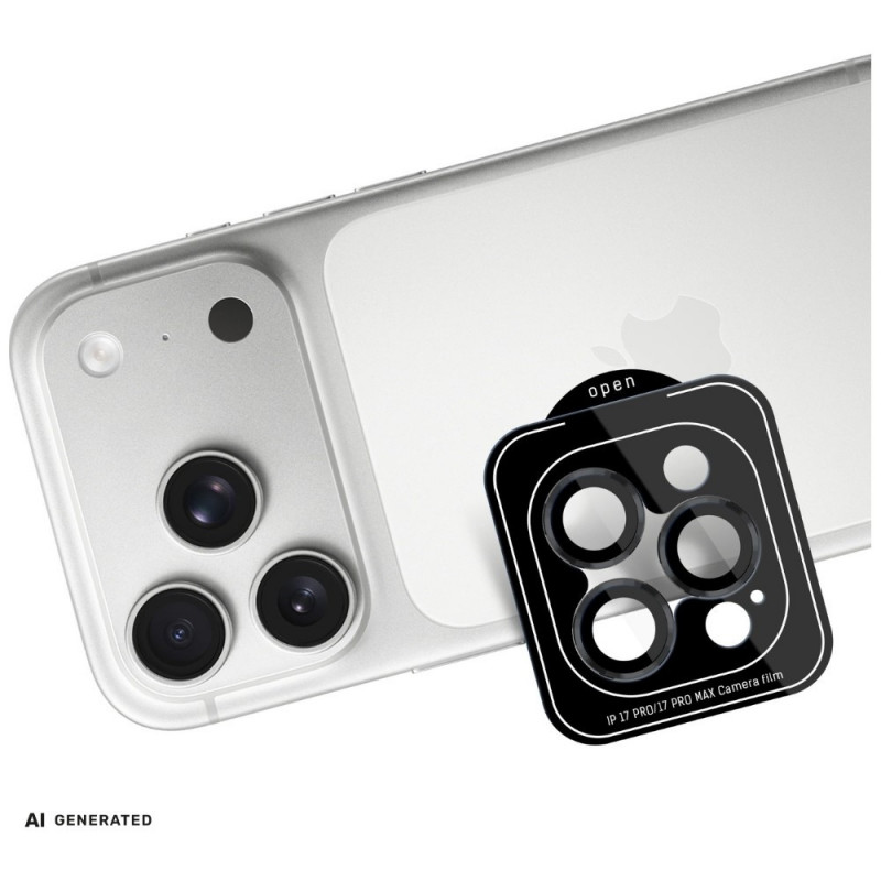 3MK Lens Protection Pro Apple iPhone 18 Pro / 18 Pro Max kameran linssin suoja, karkaistu lasi, musta