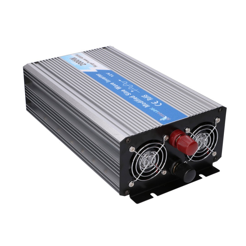 Extralink OPIM-2000W jännitemuunnin, 12 V, 2000 W muunneltu siniaalto