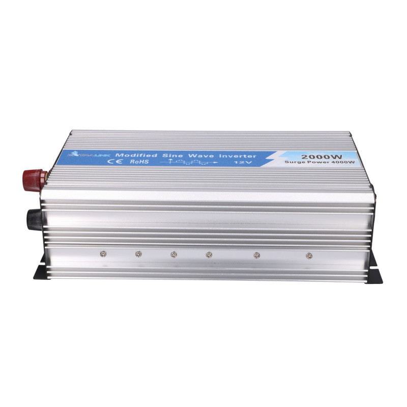Extralink OPIM-2000W jännitemuunnin, 12 V, 2000 W muunneltu siniaalto