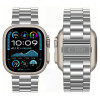 Tech-Protect Stainless ruostumattomasta teräksestä valmistettu ranneke malleille Apple Watch 8 / 9 / 10 / 11 / 12 / SE / Ultra (44 / 45 / 46 / 49 mm), hopea