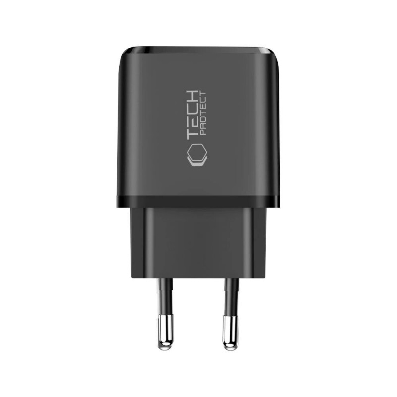 Tech-Protect NCA20 USB-A / USB-C seinälaturi PD 20W / QC3.0, musta