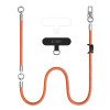 Tech-Protect C10S Rope Crossbody & Wrist puhelinhihnasarja, oranssi/titaani