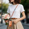 Tech-Protect C10S Rope Crossbody & Wrist puhelinhihnasarja, oranssi/titaani