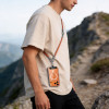 Tech-Protect C10S Rope Crossbody & Wrist puhelinhihnasarja, oranssi/titaani