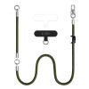 Tech-Protect C10S Rope Crossbody & Wrist puhelinhihnasarja, oliivinvihreä/titaani