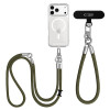 Tech-Protect C10S Rope Crossbody & Wrist puhelinhihnasarja, oliivinvihreä/titaani