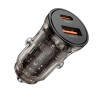 Tech-Protect CC01 2-porttinen autolaturi USB-A / USB-C, PD 30W / QC 3.0, musta