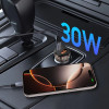 Tech-Protect CC01 2-porttinen autolaturi USB-A / USB-C, PD 30W / QC 3.0, musta
