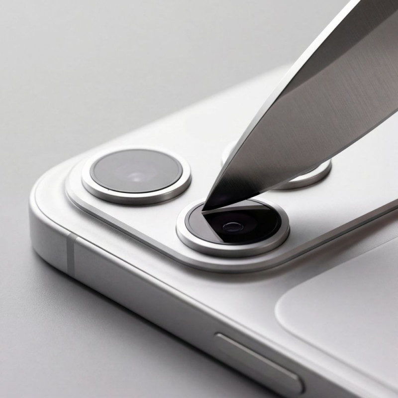 Tech-Protect Camfull Fit+ Apple iPhone 18 Pro Max kameran linssin suojus, hopea