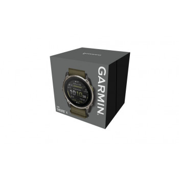 Garmin Enduro 4 GPS-älykello tummanoliivinvihreällä ComfortFit-kangasrannekkeella (010-04799-01)