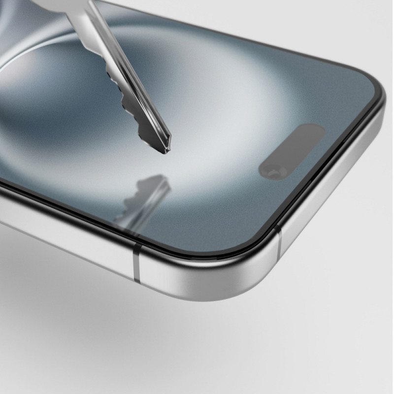 PURO Frame karkaistu lasi kehyksellä iPhone 16 Plus -puhelimelle