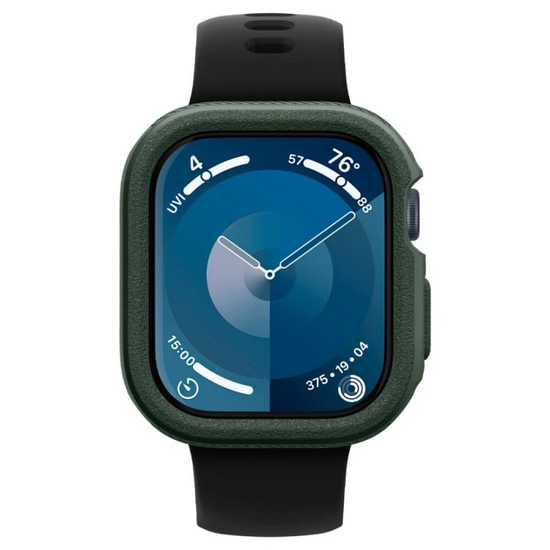 Spigen Caseology Vault -kuori Apple Watch 10 / 11 46 mm, keskiyönvihreä