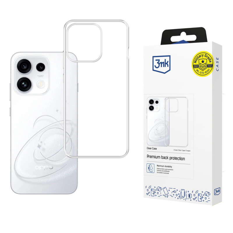 3MK kirkas suojakuori Oppo Reno 16 F / Reno 16 FS, läpinäkyvä