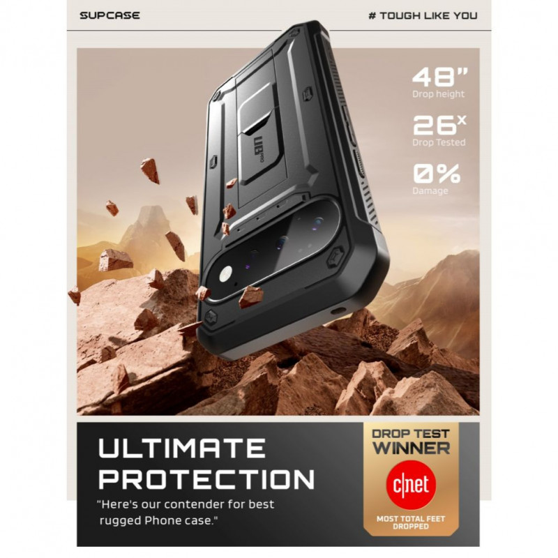Supcase Unicorn Beetle Pro -suojakuori Google Pixel 11 Pro -puhelimelle, musta