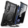 Supcase UB Grip Mag MagSafe Privacy -tietosuojalasikotelo Samsung Galaxy Z Fold 8 -puhelimelle, musta