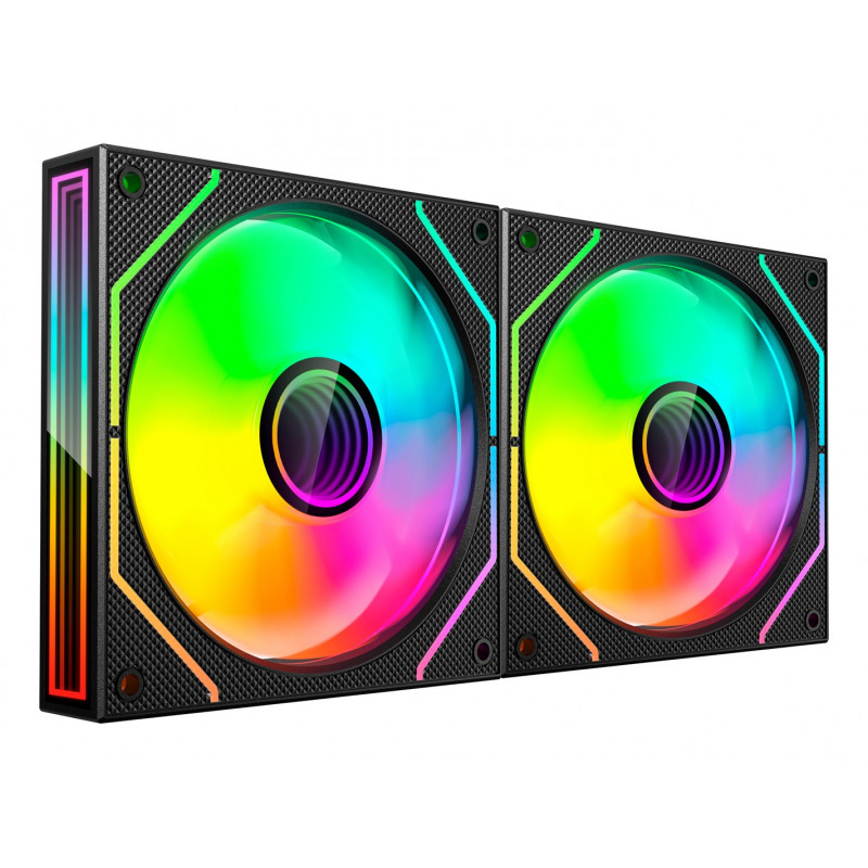 Tacens Mars Gaming MF3DPROX2 12 cm kotelotuulettimet, ARGB, mustat, 2 kpl