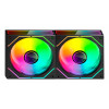 Tacens Mars Gaming MF3DPROX2 12 cm kotelotuulettimet, ARGB, mustat, 2 kpl