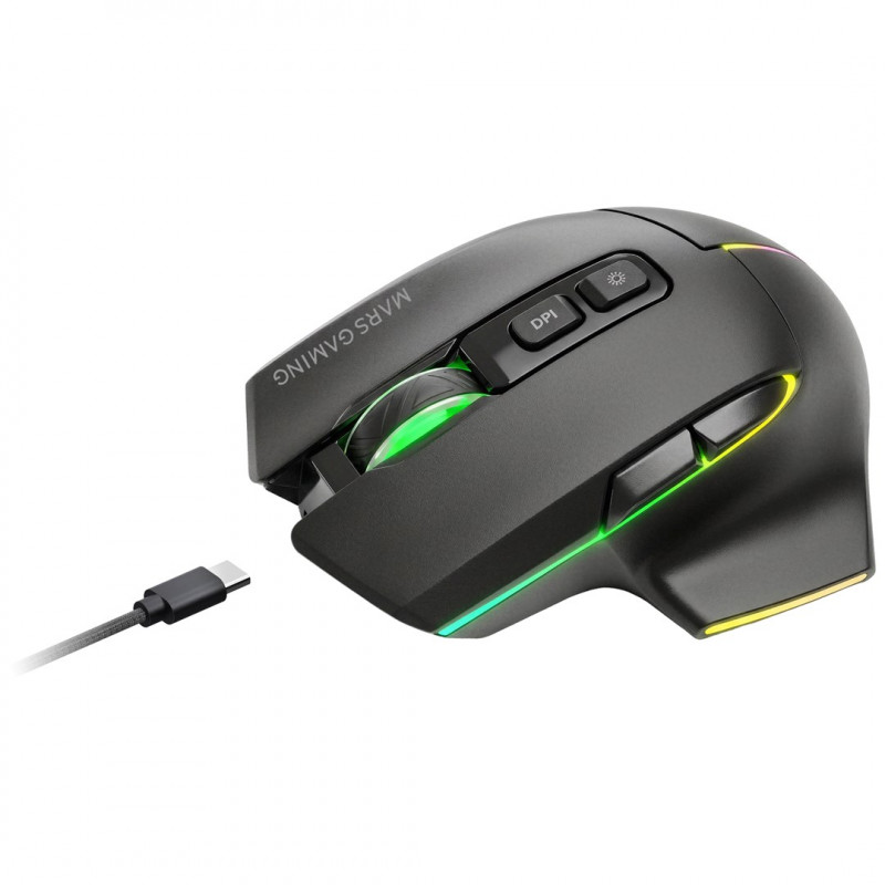 Tacens Mars Gaming MMW-VECTOR langaton pelihiiri, 12000 DPI, Bluetooth 5.4, 2.4 GHz