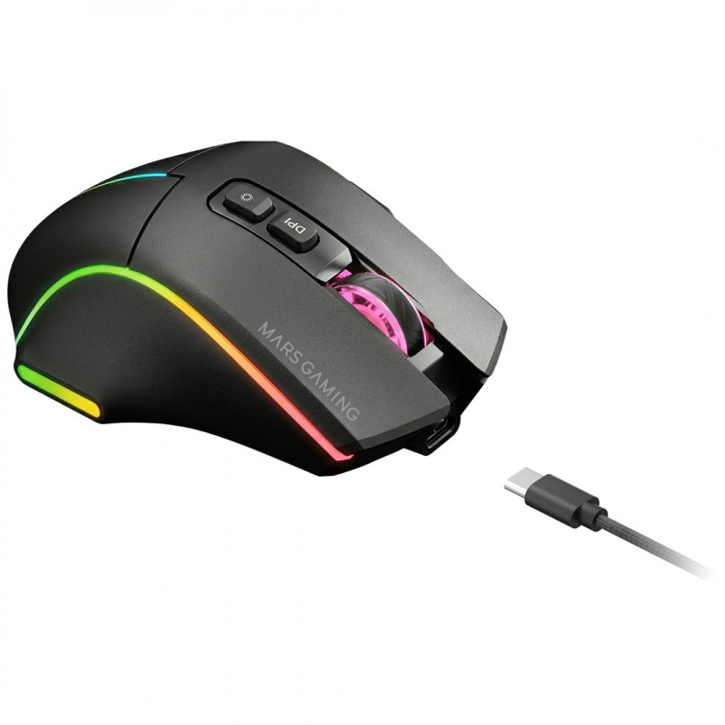 Tacens Mars Gaming MMW-VECTOR langaton pelihiiri, 12000 DPI, Bluetooth 5.4, 2.4 GHz