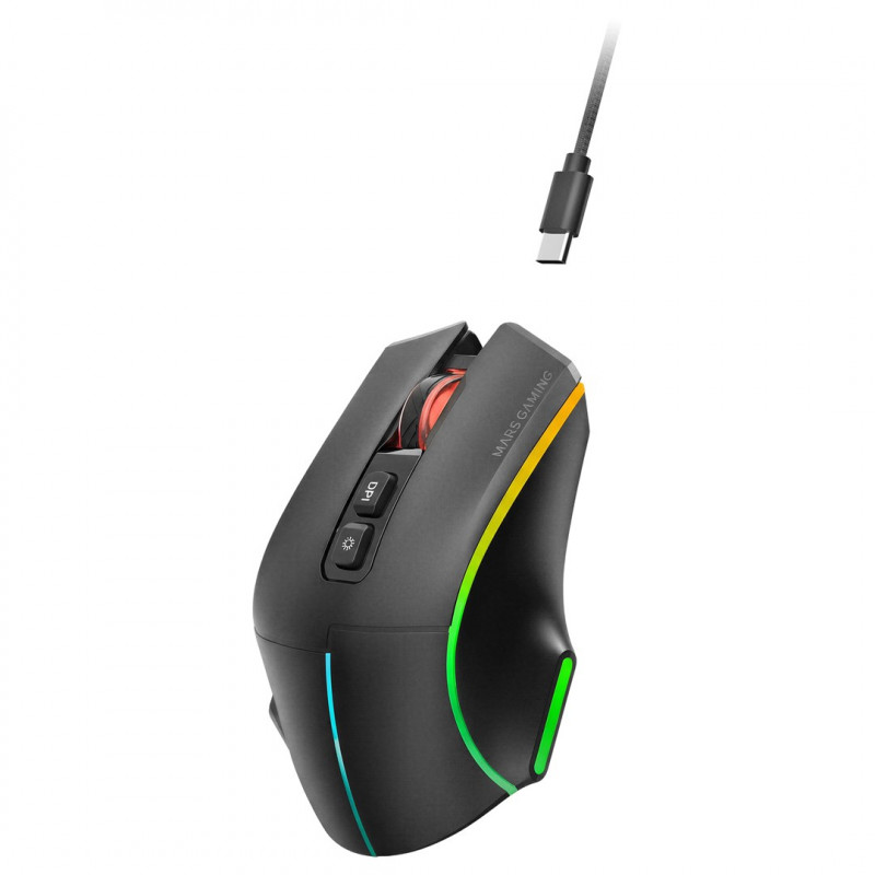 Tacens Mars Gaming MMW-VECTOR langaton pelihiiri, 12000 DPI, Bluetooth 5.4, 2.4 GHz