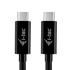 i-tec USB-C-latauskaapeli, 1.8 m, USB Power Delivery jopa 100 W, musta