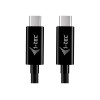 i-tec USB-C-latauskaapeli, 1.8 m, USB Power Delivery jopa 100 W, musta