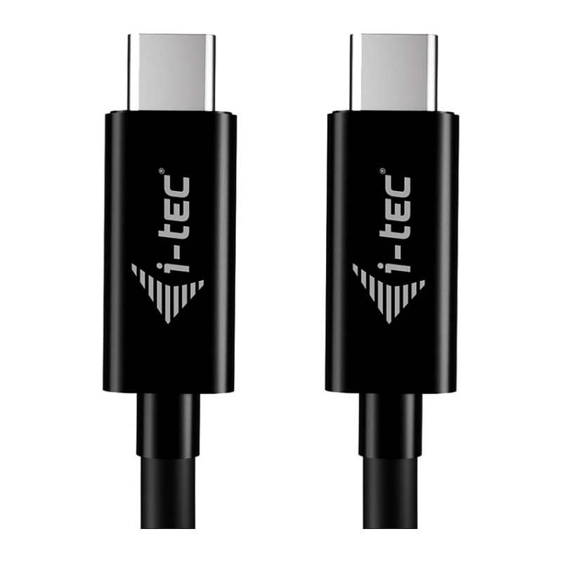 i-tec USB-C-latauskaapeli, 1.8 m, USB Power Delivery jopa 100 W, musta