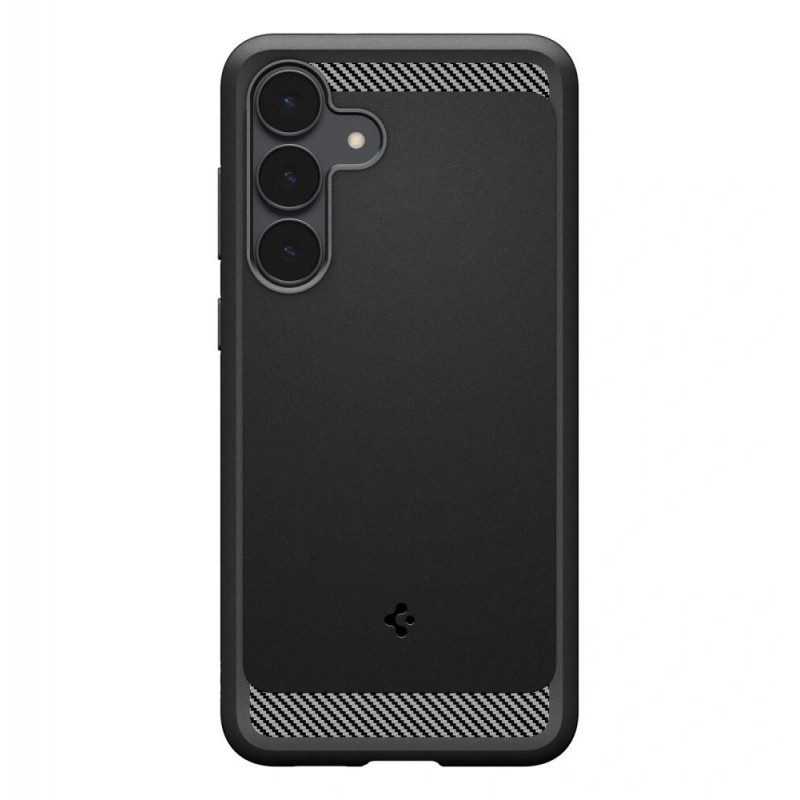 Spigen Rugged Armor -suojakuori Samsung Galaxy S25 FE:lle, mattamusta