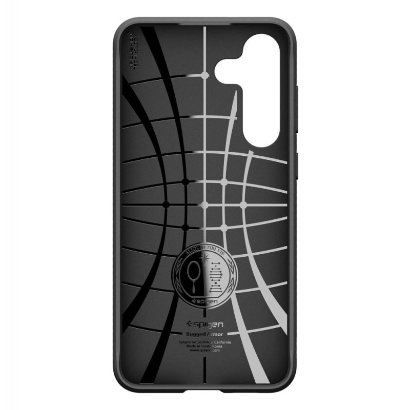 Spigen Rugged Armor -suojakuori Samsung Galaxy S25 FE:lle, mattamusta