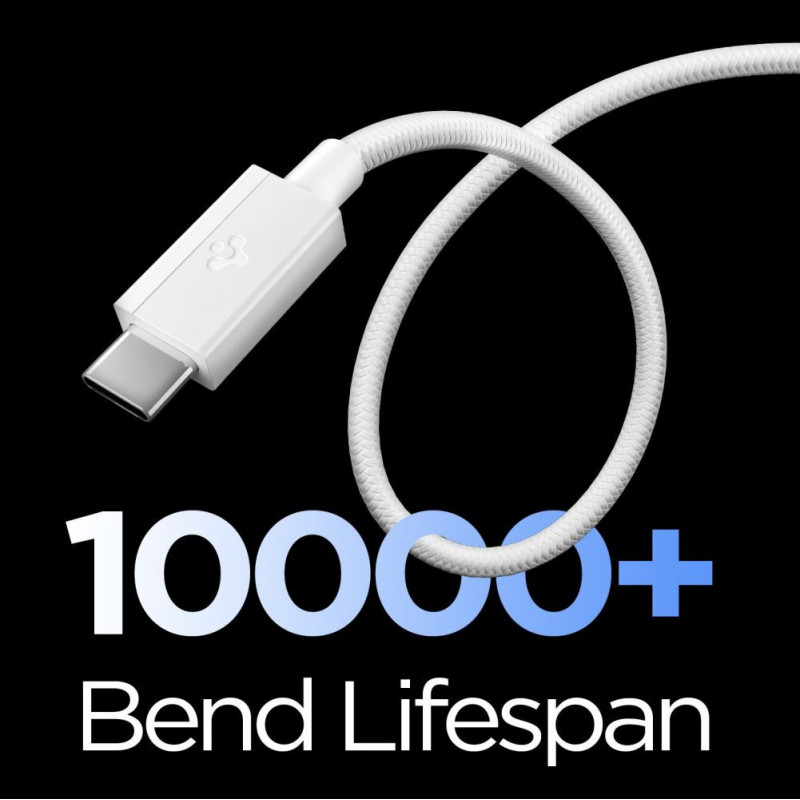 Spigen EB6015AC Essential USB-C-kaapeli 60W 150 cm, valkoinen