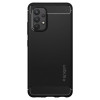 Spigen Rugged Armor -suojakuori Samsung Galaxy A52 / A52s -puhelimelle, mattamusta