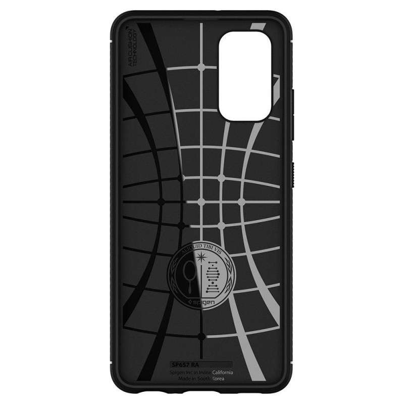 Spigen Rugged Armor -suojakuori Samsung Galaxy A52 / A52s -puhelimelle, mattamusta