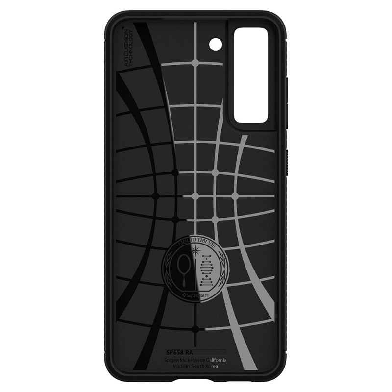 Spigen Rugged Armor -suojakuori Samsung Galaxy S21 FE:lle, mattamusta
