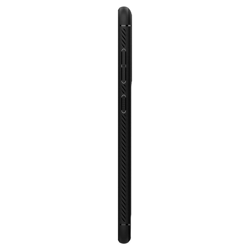Spigen Rugged Armor -suojakuori Samsung Galaxy S21 FE:lle, mattamusta