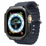 Spigen Rugged Armor -suojakuori Apple Watch Ultra 49 mm:lle, mattamusta