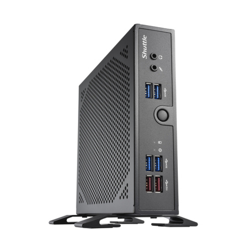 Shuttle DS50U -barebone-minitietokone, Celeron 7305, 8 GB DDR5-RAM, musta