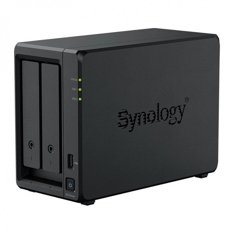 Synology DiskStation DS725neo+ 2-paikkainen NAS, AMD Ryzen Embedded R1600, 4 GB DDR4
