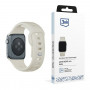 3mk silikonikellonranneke Apple Watchille 42/44/45/49 mm, beige