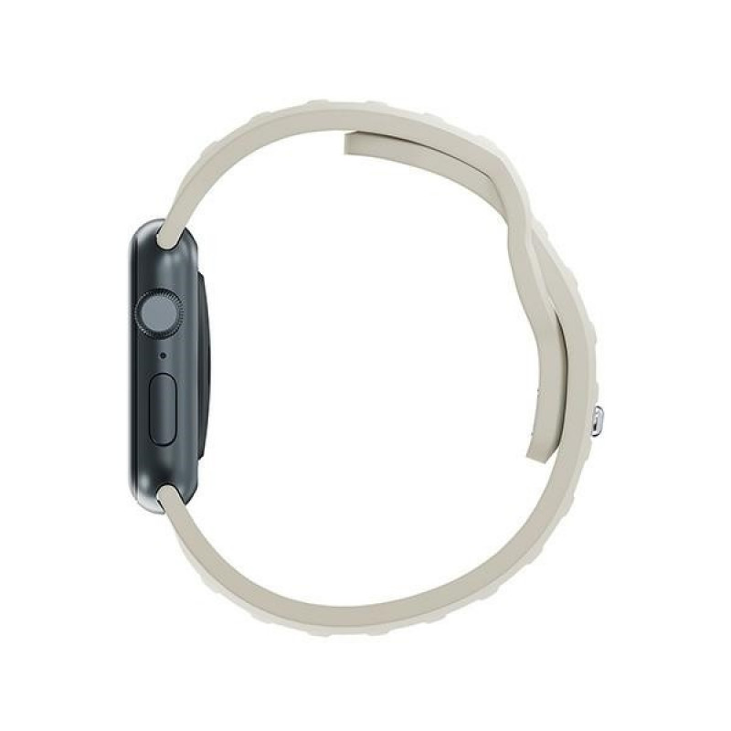 3mk silikonikellonranneke Apple Watchille 42/44/45/49 mm, beige