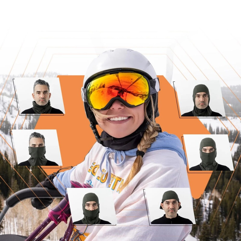Qunature 13230023010 hiihtokommandopipo pyöräilyyn ja moottoripyöräilyyn, koko M, musta