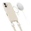Tech-Protect MagNecklace MagSafe-kotelo kaulanauhalla Apple iPhone 16:lle, beige