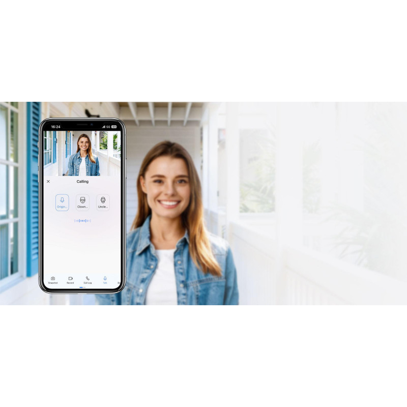 Ezviz CP4 4 MP Wi-Fi -ovikatselulaite, hopea